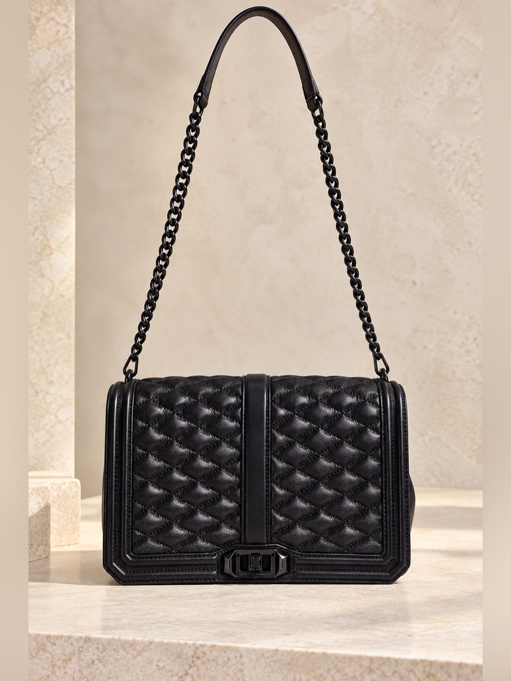 Rebecca Minkoff Black Quilted Crossbody Bag